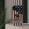 USA Premium Phone Case — "It's Called Soccer" Eagle Design (Magnetic · Impact-Resistant)