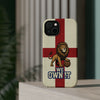 England Premium Phone Case — "We Own It" Lion Design (Magnetic · Impact-Resistant)