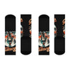 Gangsta Americana Cushioned Crew Socks — Statue of Liberty Sunset Graphic