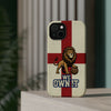 England Premium Phone Case — "We Own It" Lion Design (Magnetic · Impact-Resistant)