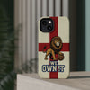 England Premium Phone Case — "We Own It" Lion Design (Magnetic · Impact-Resistant)