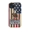 USA Premium Phone Case — "It's Called Soccer" Eagle Design (Magnetic · Impact-Resistant)