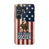 USA Premium Phone Case — "It's Called Soccer" Eagle Design (Magnetic · Impact-Resistant)