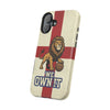 England Premium Phone Case — "We Own It" Lion Design (Magnetic · Impact-Resistant)