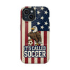USA Premium Phone Case — "It's Called Soccer" Eagle Design (Magnetic · Impact-Resistant)