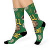 Brazil Premium Socks — "Still Dancing" Capybara Tropical Crew