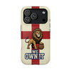 England Premium Phone Case — "We Own It" Lion Design (Magnetic · Impact-Resistant)