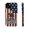 USA Premium Phone Case — "It's Called Soccer" Eagle Design (Magnetic · Impact-Resistant)