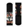 Gangsta Americana Cushioned Crew Socks — Statue of Liberty Sunset Graphic