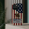 USA Premium Phone Case — "It's Called Soccer" Eagle Design (Magnetic · Impact-Resistant)