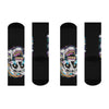 Skull Crew Socks — Colorful 'I’m Fine' Gothic Graphic Socks