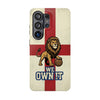 England Premium Phone Case — "We Own It" Lion Design (Magnetic · Impact-Resistant)