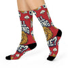 England's Lions & Popcorn Premium Socks