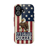 USA Premium Phone Case — "It's Called Soccer" Eagle Design (Magnetic · Impact-Resistant)
