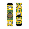 Brazil Premium Socks — "Respect the Pé" Jaguar Samba Crew