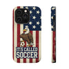 USA Premium Phone Case — "It's Called Soccer" Eagle Design (Magnetic · Impact-Resistant)