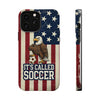 USA Premium Phone Case — "It's Called Soccer" Eagle Design (Magnetic · Impact-Resistant)