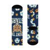 Argentina Premium Socks — "Count The Stars" Cheetah Mascot Crew